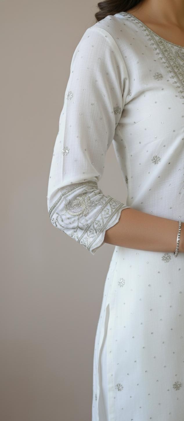 Premium Chanderi Suit with Soft Organza Dupatta